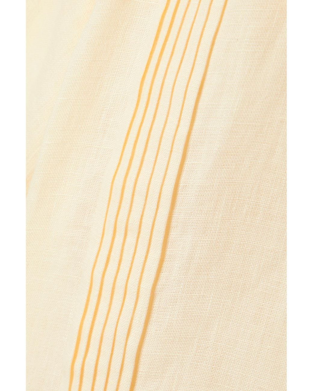 Johanna Ortiz Natural Lightweight Breathable Linen Short Shirt