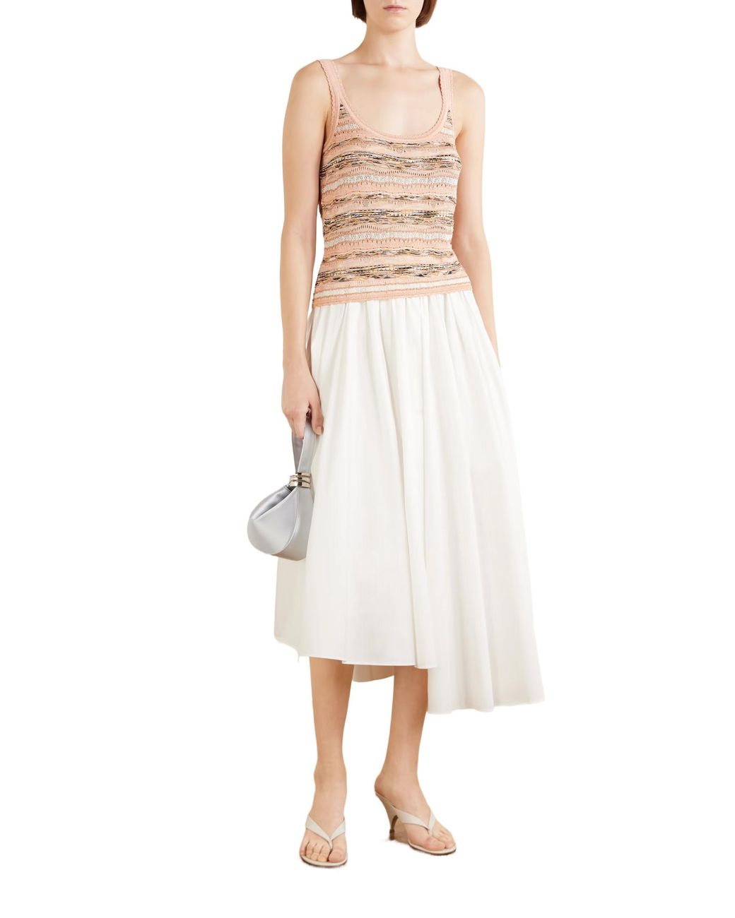Ulla Johnson Natural Multicolored Striped Knit Camisole