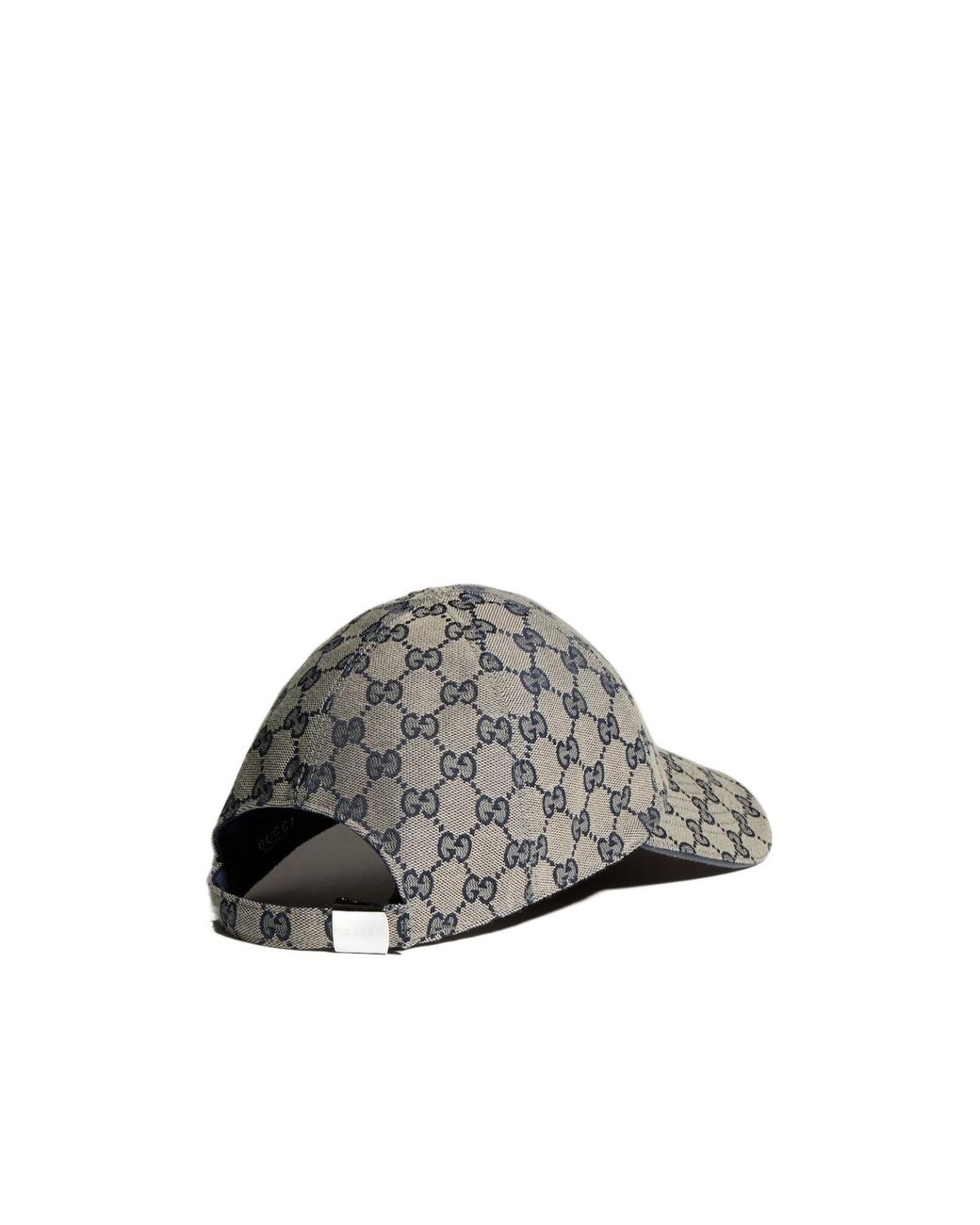 Gucci Gray Gg Cotton Canvas Baseball Hat
