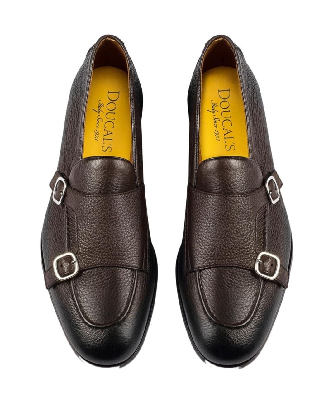 Doucal's Brown Buckled Penny Loafers for men