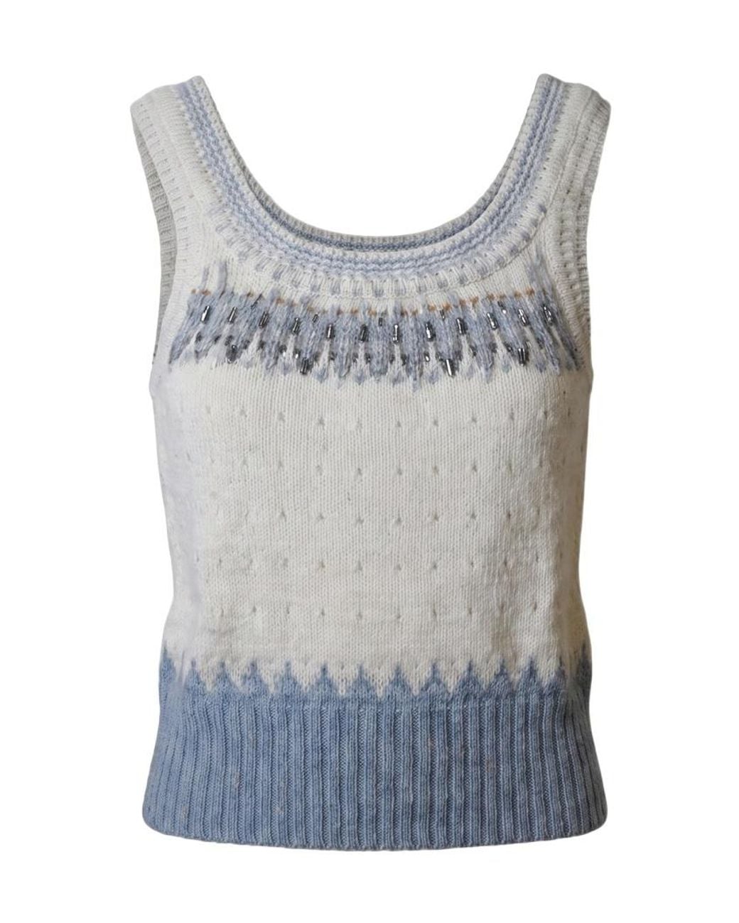 Ermanno Scervino Gray Sleeveless Vest