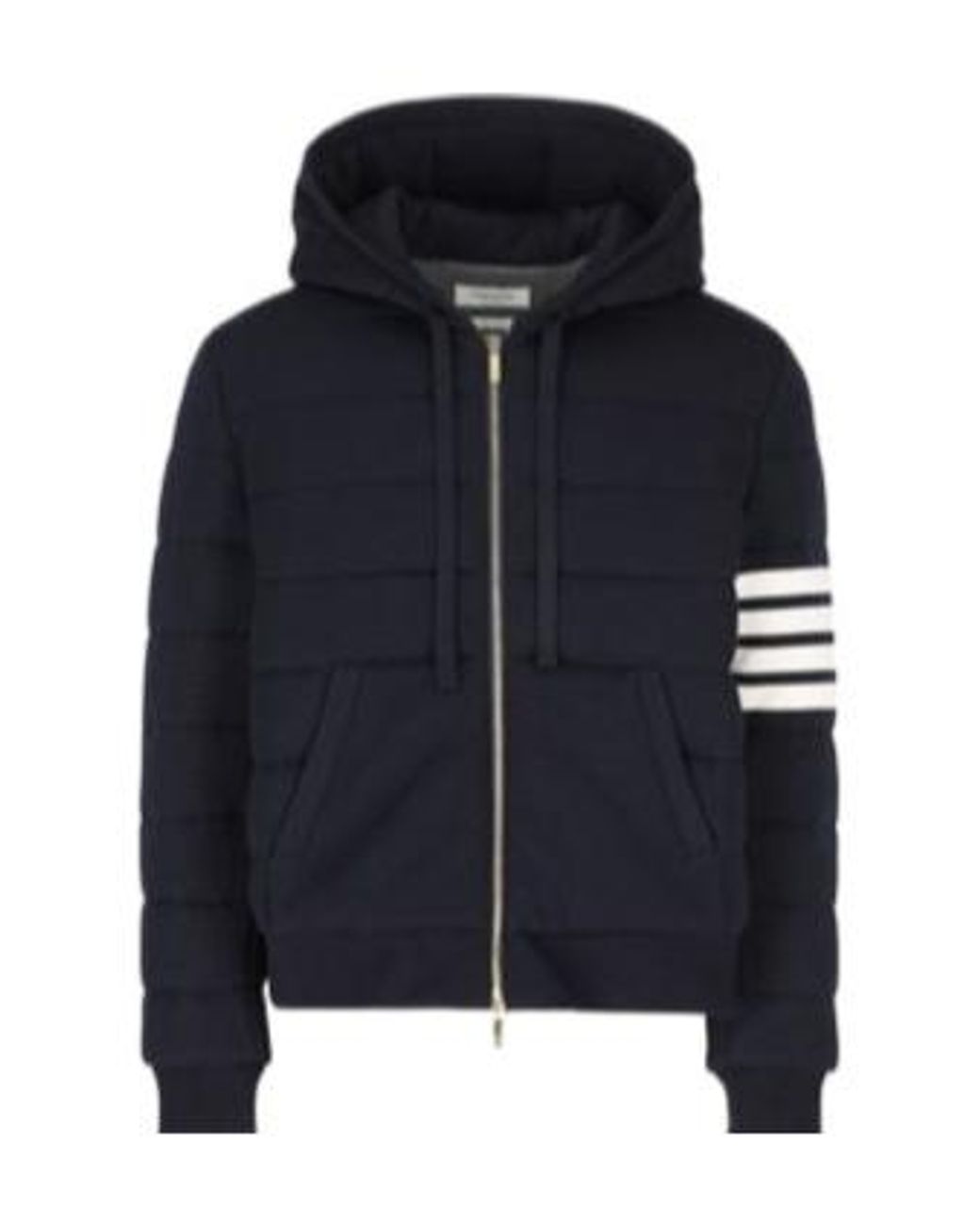 Thom Browne Blue Striped Hooded Jacket for men