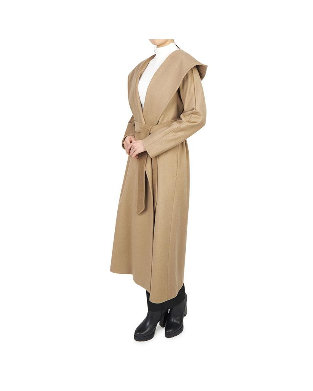Max Mara Natural Studio Danton Tie-Waisted Coat