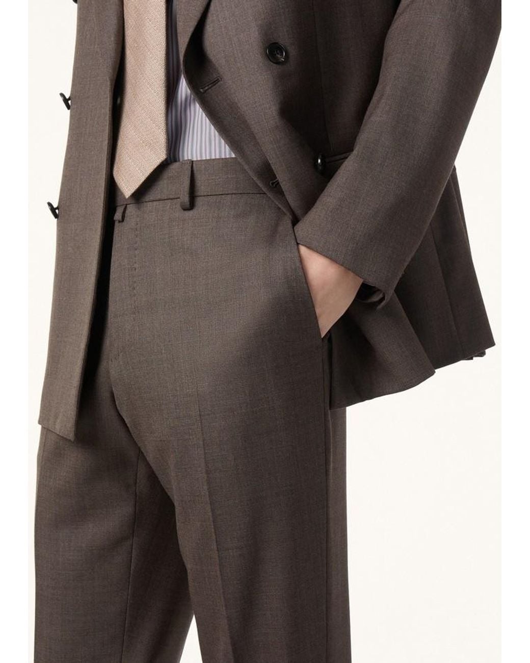 Loro Piana Brown International Suit for men