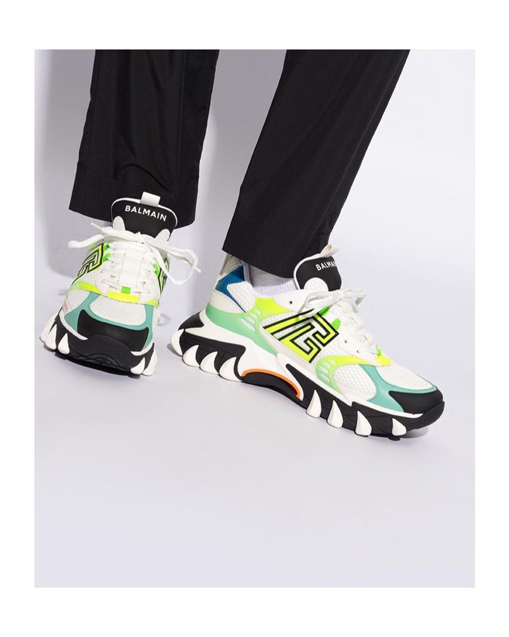 Balmain Green B-East Pb Trainers for men
