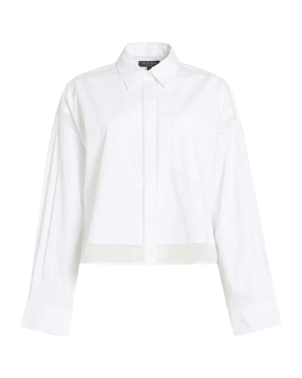 Rag & Bone White Solid Colour Shirts