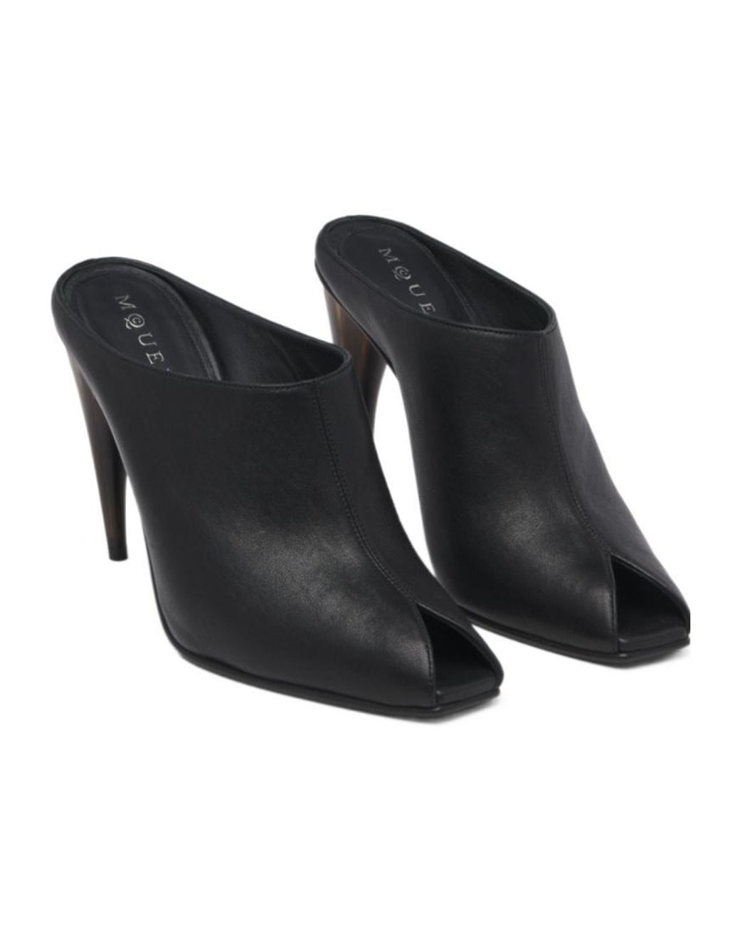 McQueen Black Sandal S Mules