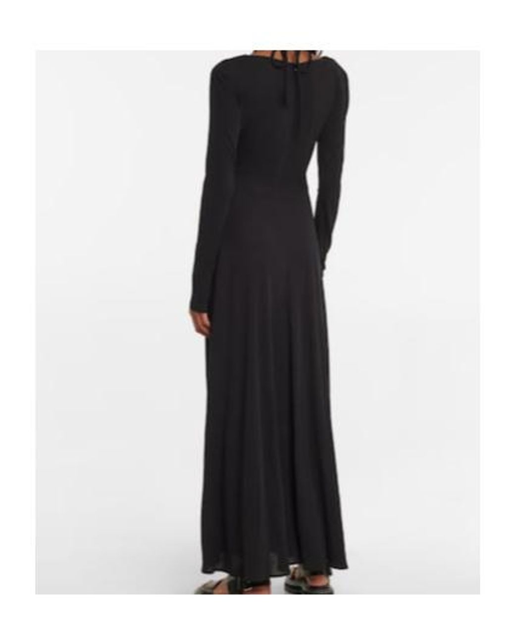 Proenza Schouler Black Cutout Jersey Maxi Dress