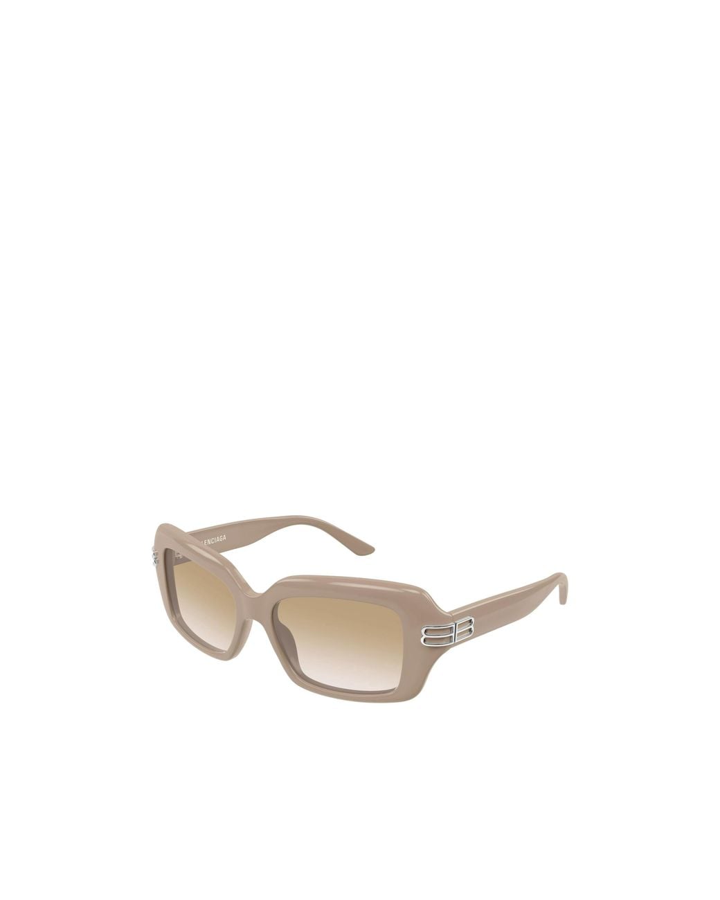 Balenciaga White Eyewear Rectangular Frame Sunglasses