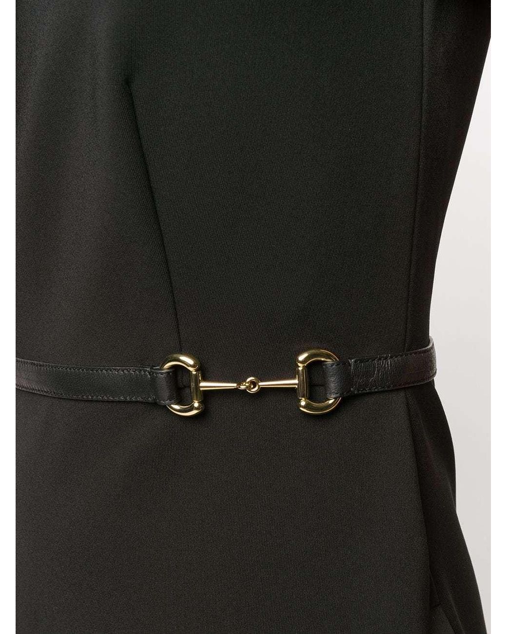 Gucci Black Ruffled Sleeveless Dress