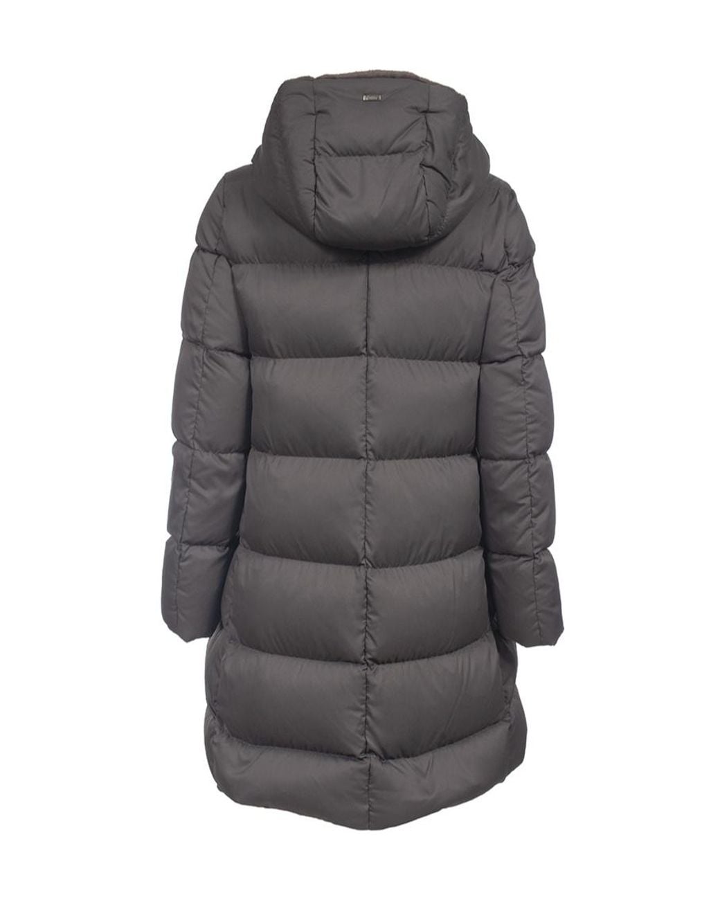 Herno Gray Quilted Zipped Jacket