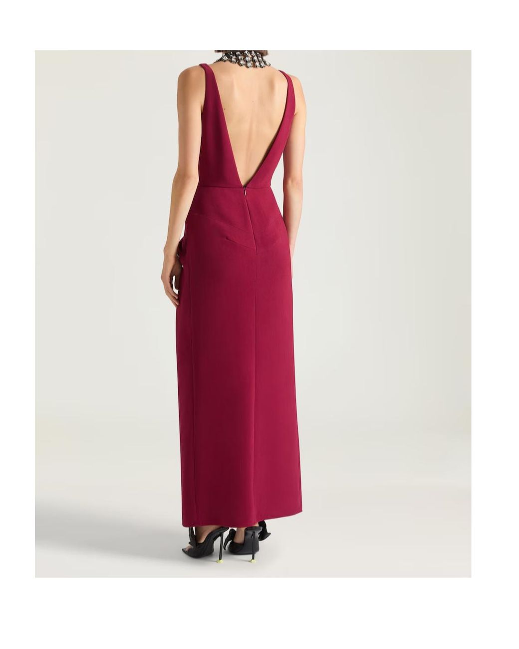 Givenchy Red Long Wrapped Dress