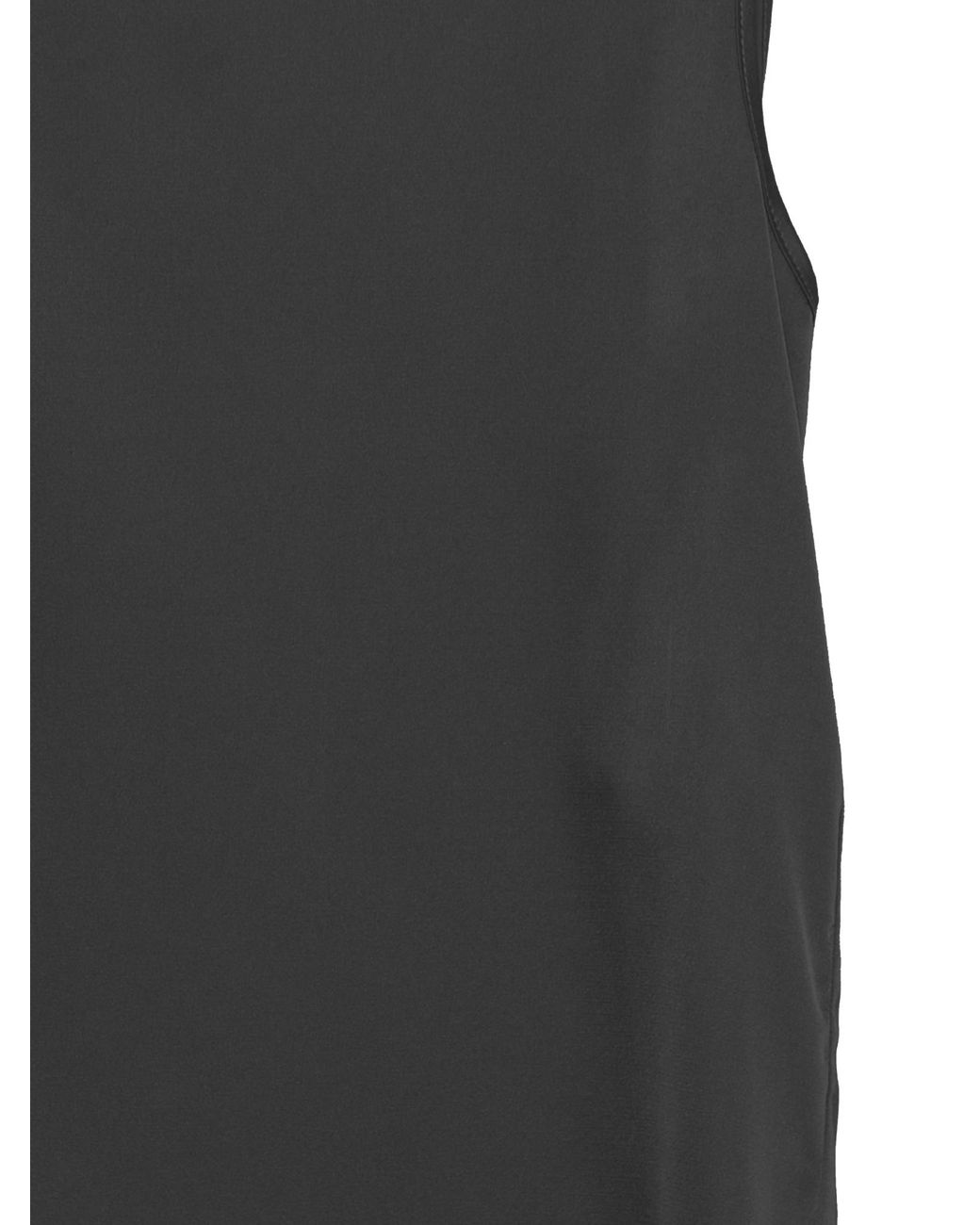 D.exterior Black Sleeveless Vest