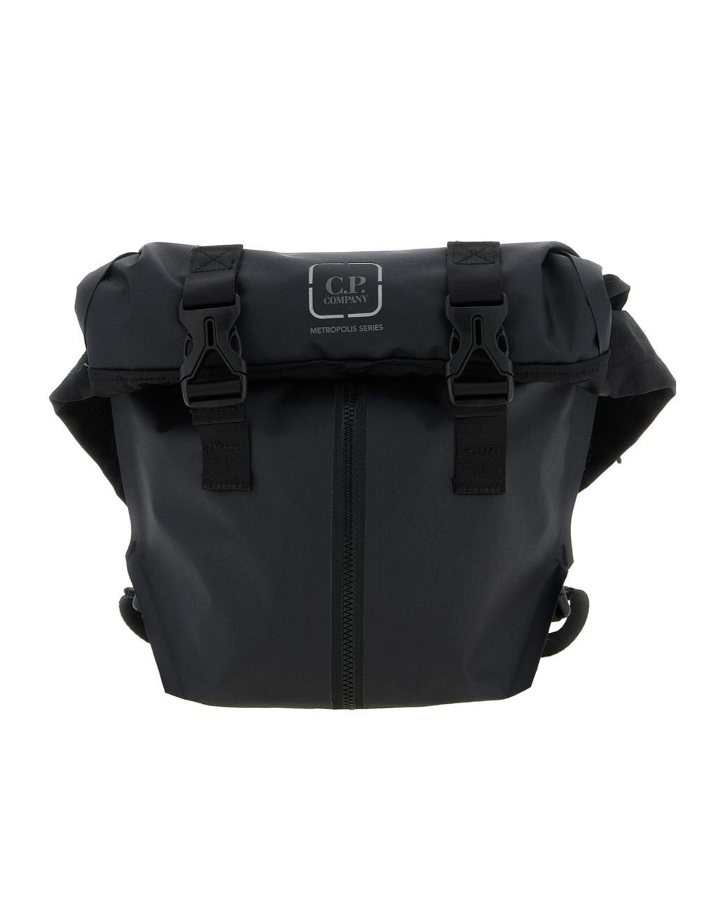 C P Company Black The Metropolis Series Backpack for men
