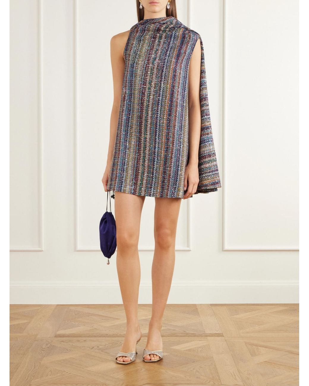 Missoni Gray Sleeveless Mini Skirt