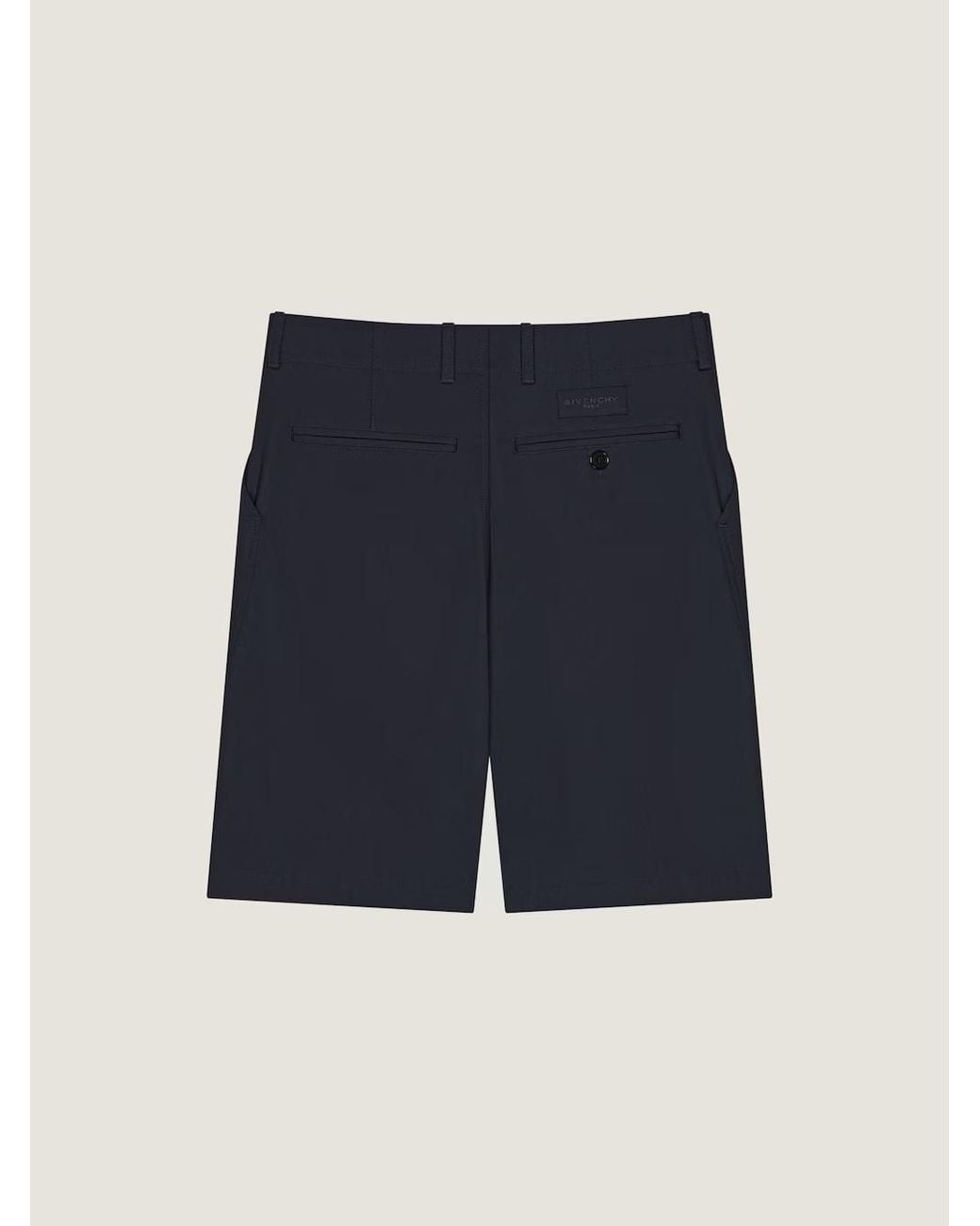 Givenchy Blue Couture Seam Chino Bermuda Shorts for men