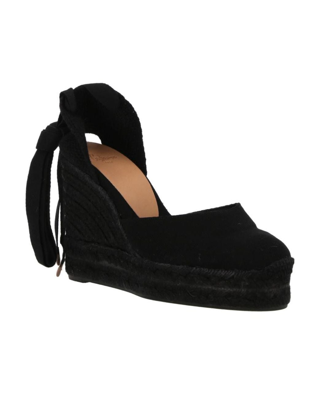 Castaner Black Castañer Carina Wedge Ankle-Strap Espadrilles