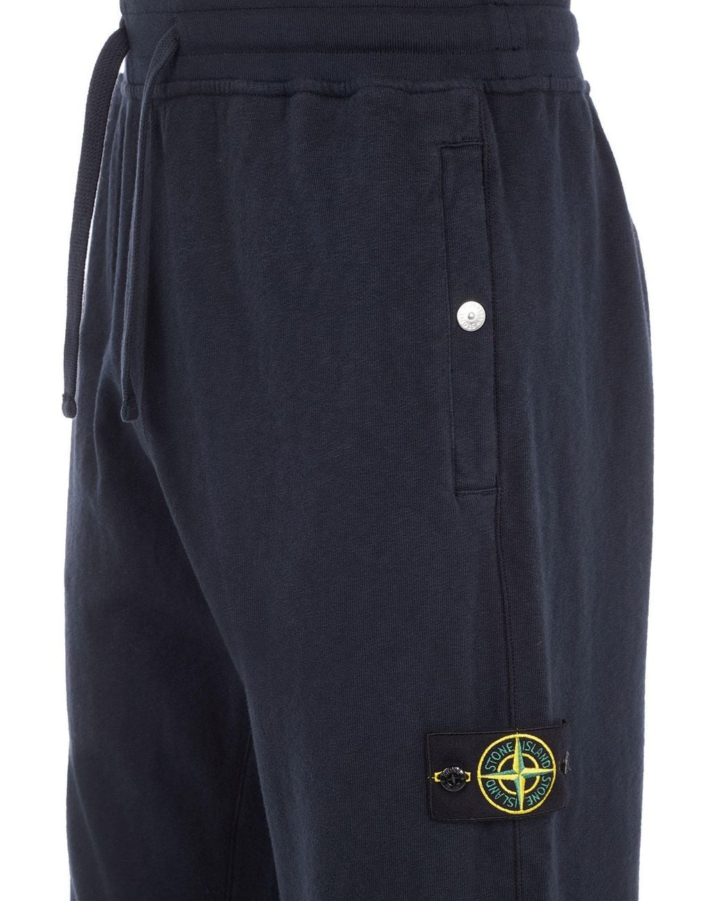 Stone Island Blue Compass-Badge Track Pants for men