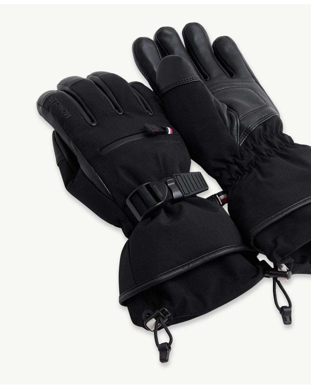 Moncler Black Padded Gloves