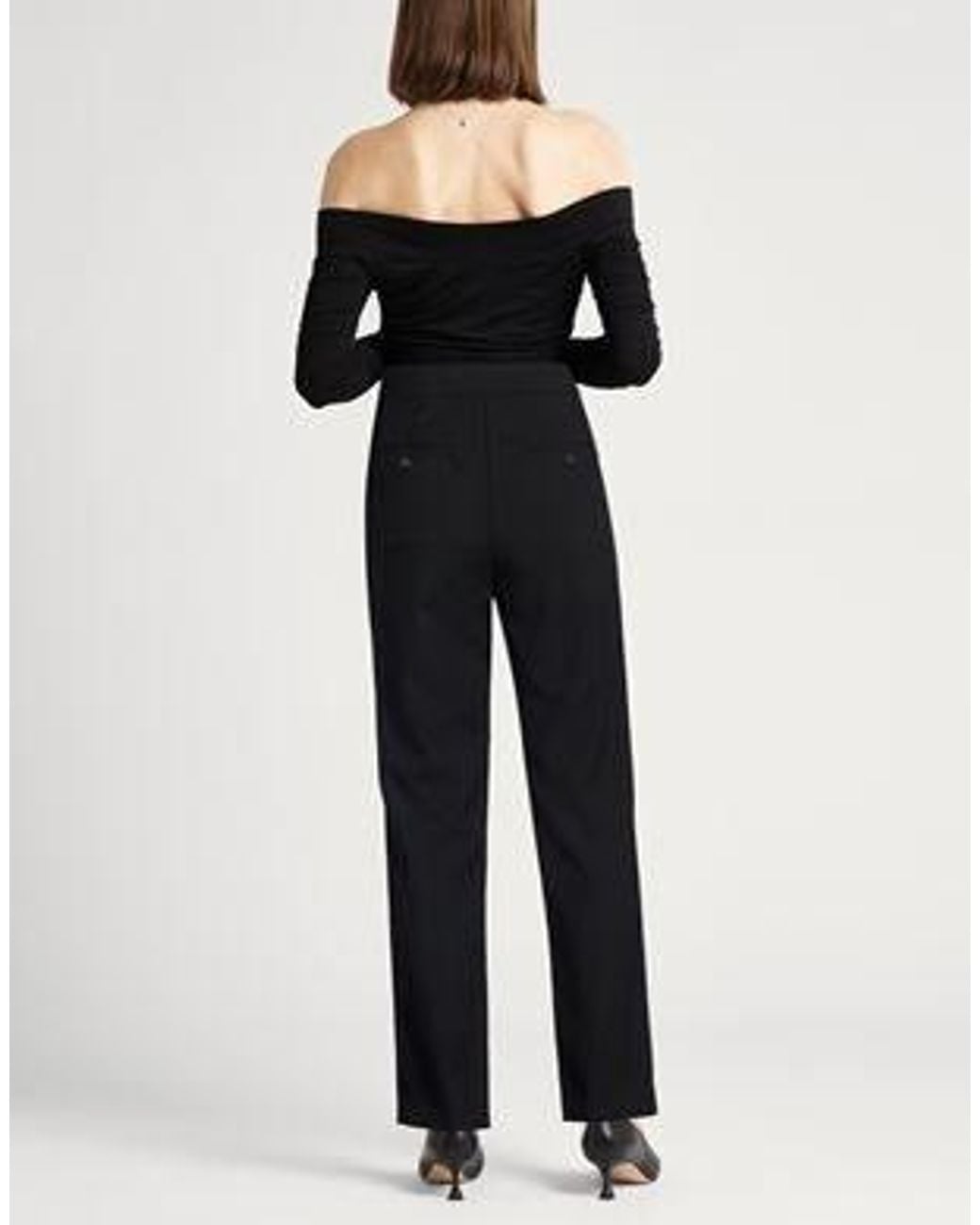 Max Mara Black High-Waisted Slim Tapered Pants
