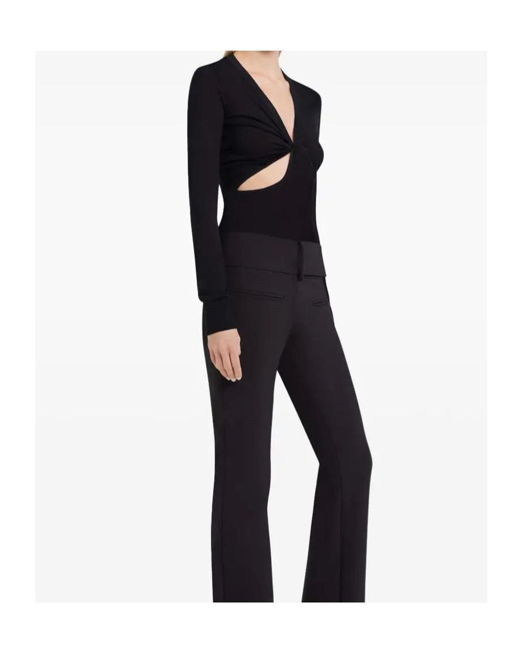 Courreges Blue Twist-Detailing Shirt