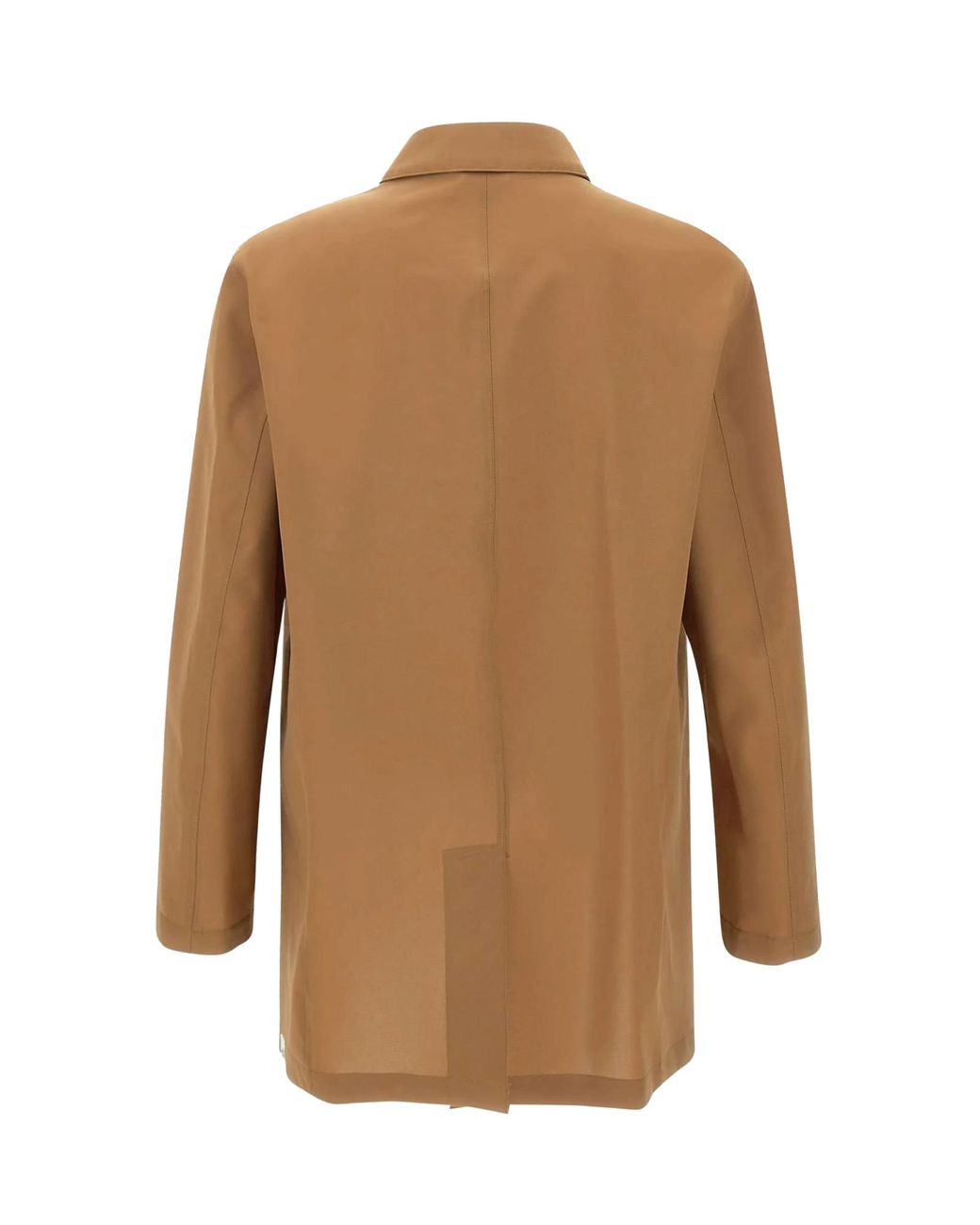 Peuterey Brown Single-Breasted Coat for men