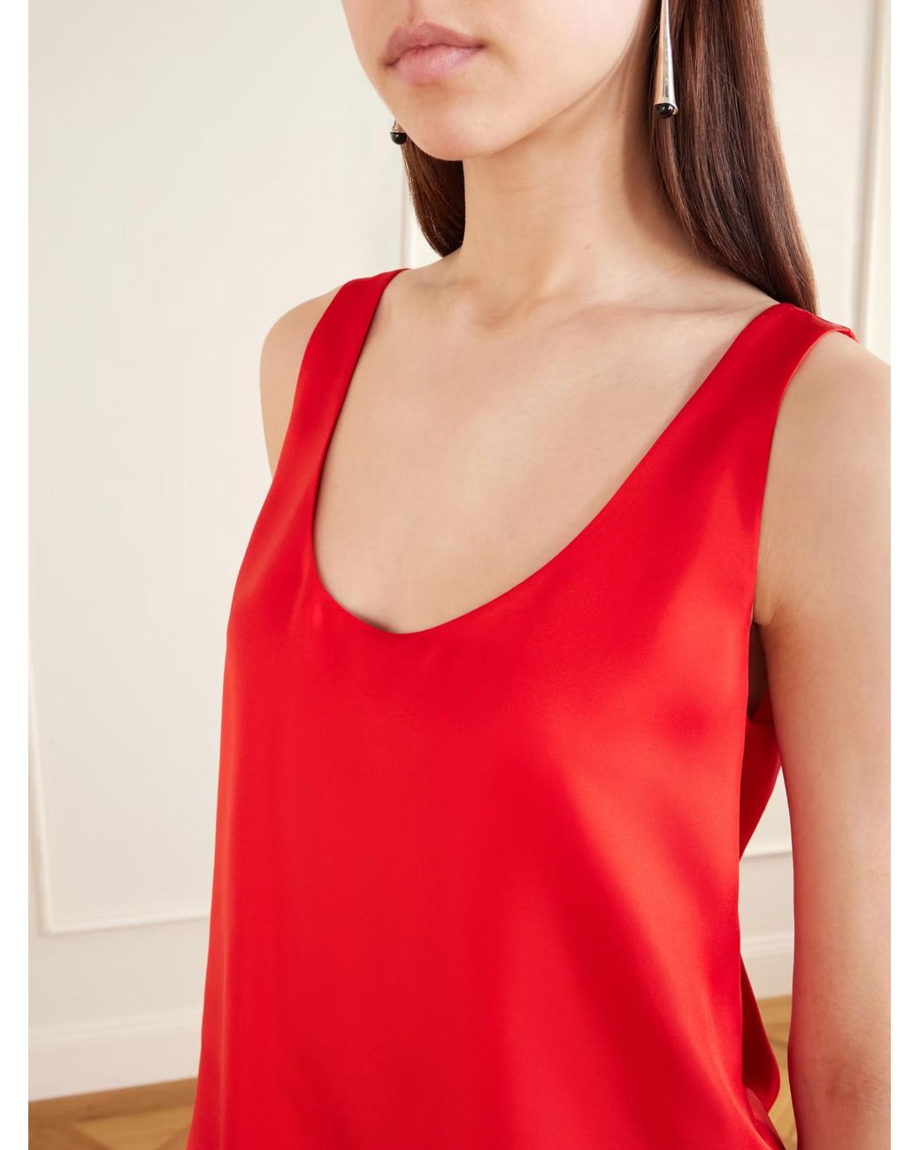 Rohe Red Sleeveless Vest