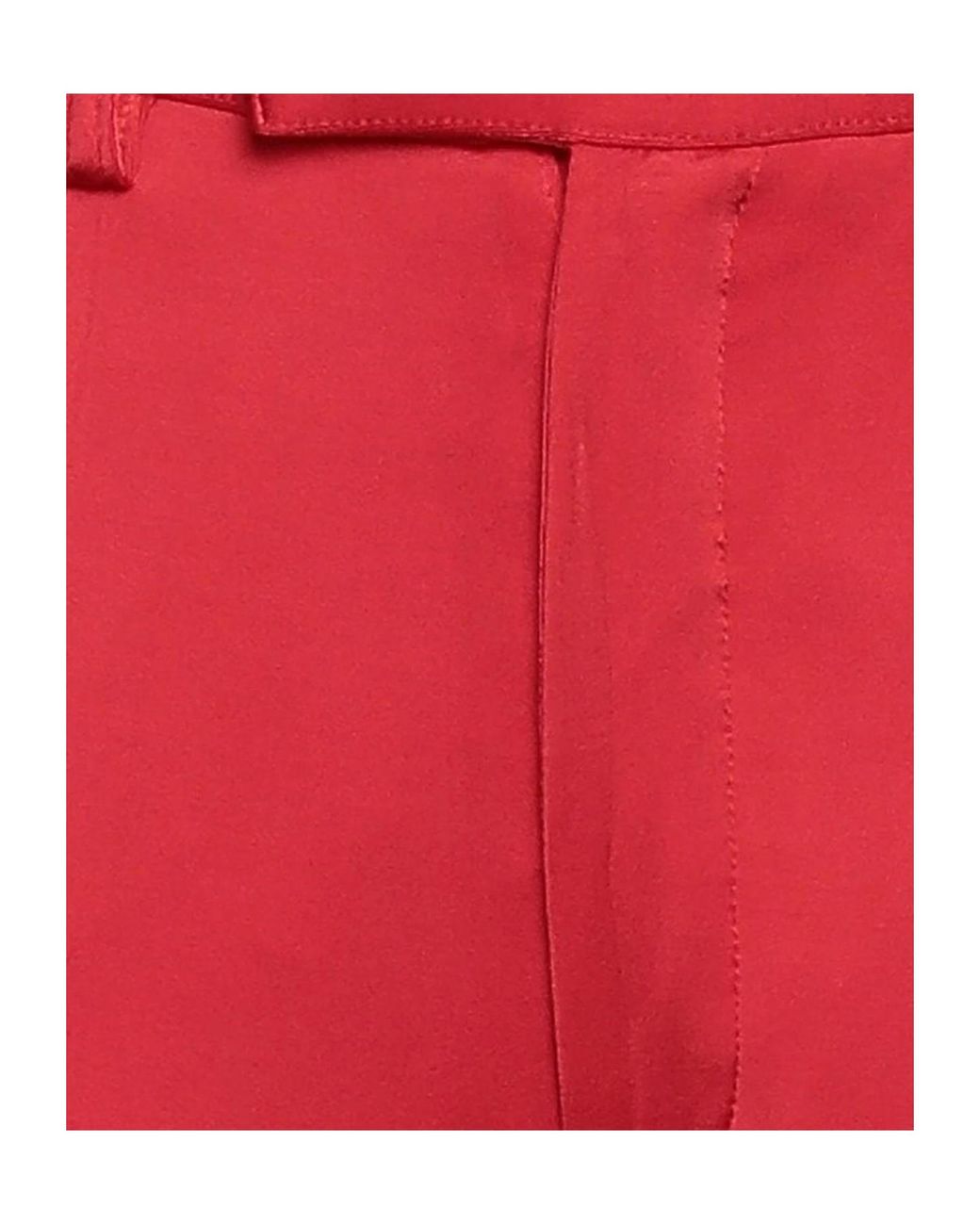 Marni Red Solid Color Casual Pants
