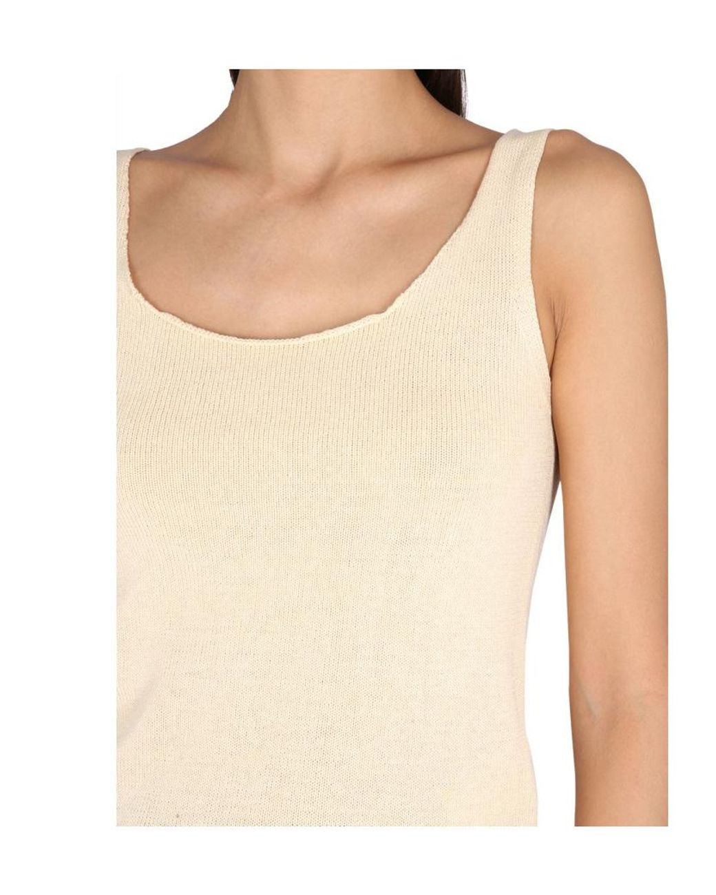 Aspesi Multicolor Scoop-Neck Knitted Top