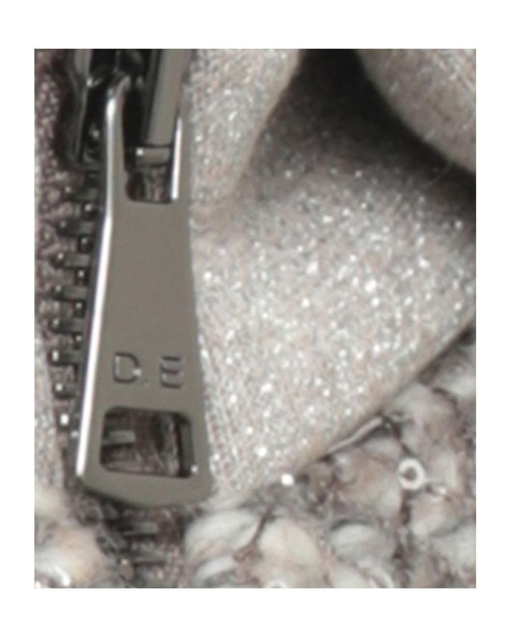 D.exterior Gray Sequined Bomber Jacket