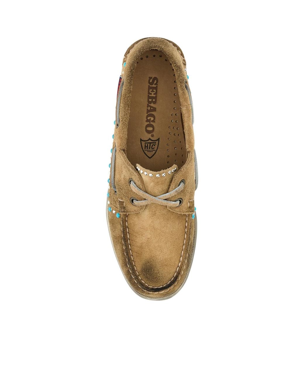 Sebago Brown Portland Flesh Out Embellsihed Loafers