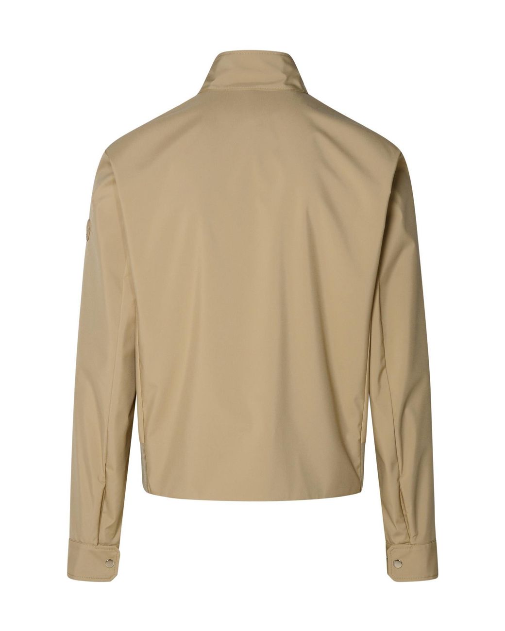 Moncler Natural High Neck Zip-Up Jacket for men
