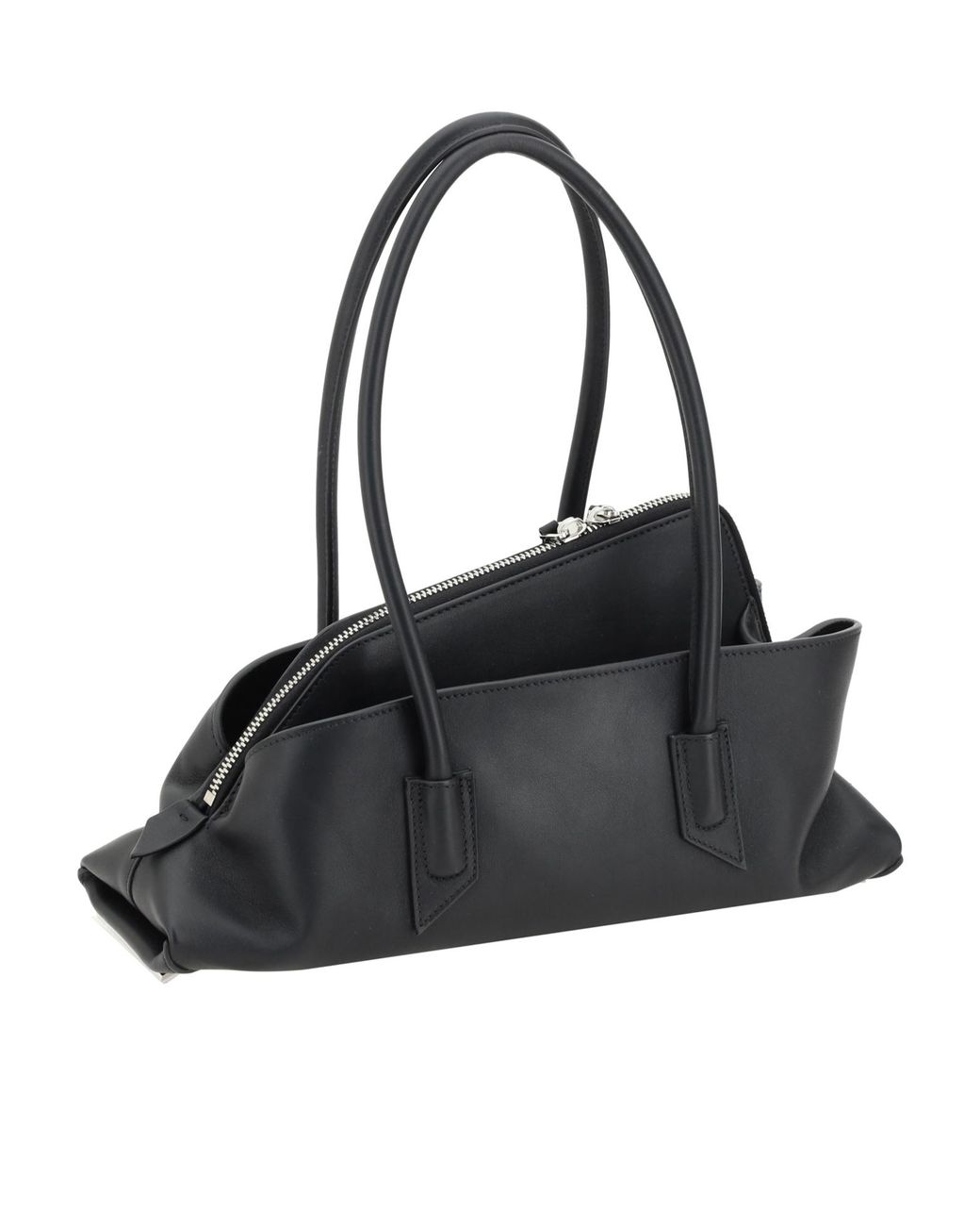 The Attico Black The La Passeggiata Small Top Handle Tote Bag