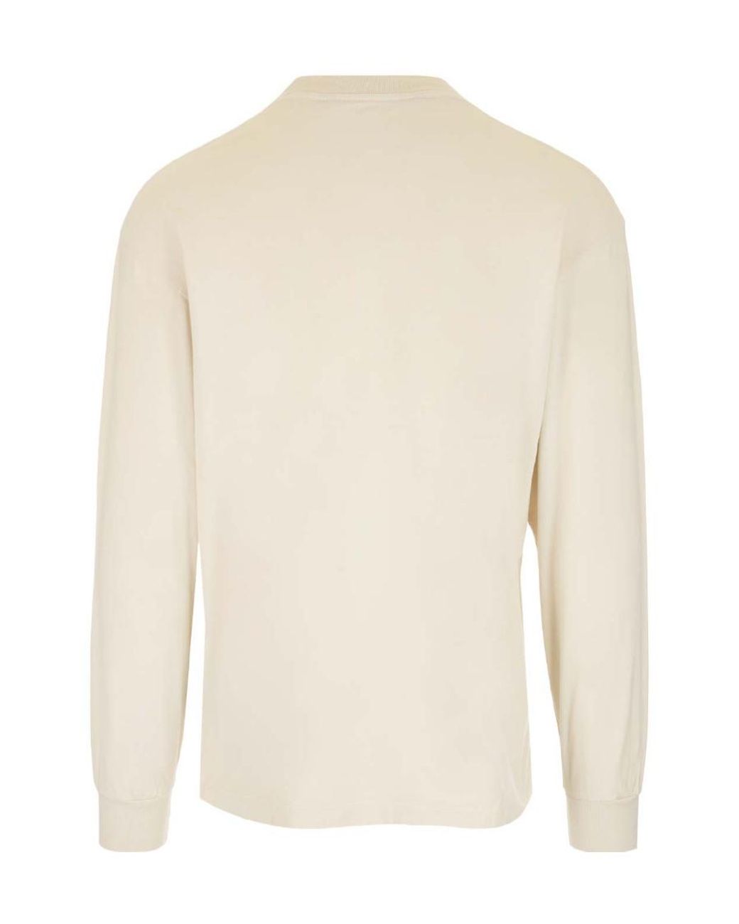 Palm Angels White Logo-Print Crew Neck Sweatshirt for men