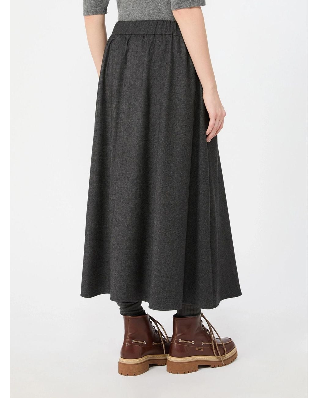 Weekend by Maxmara Black Wkdovest Pleated Midi Skirt