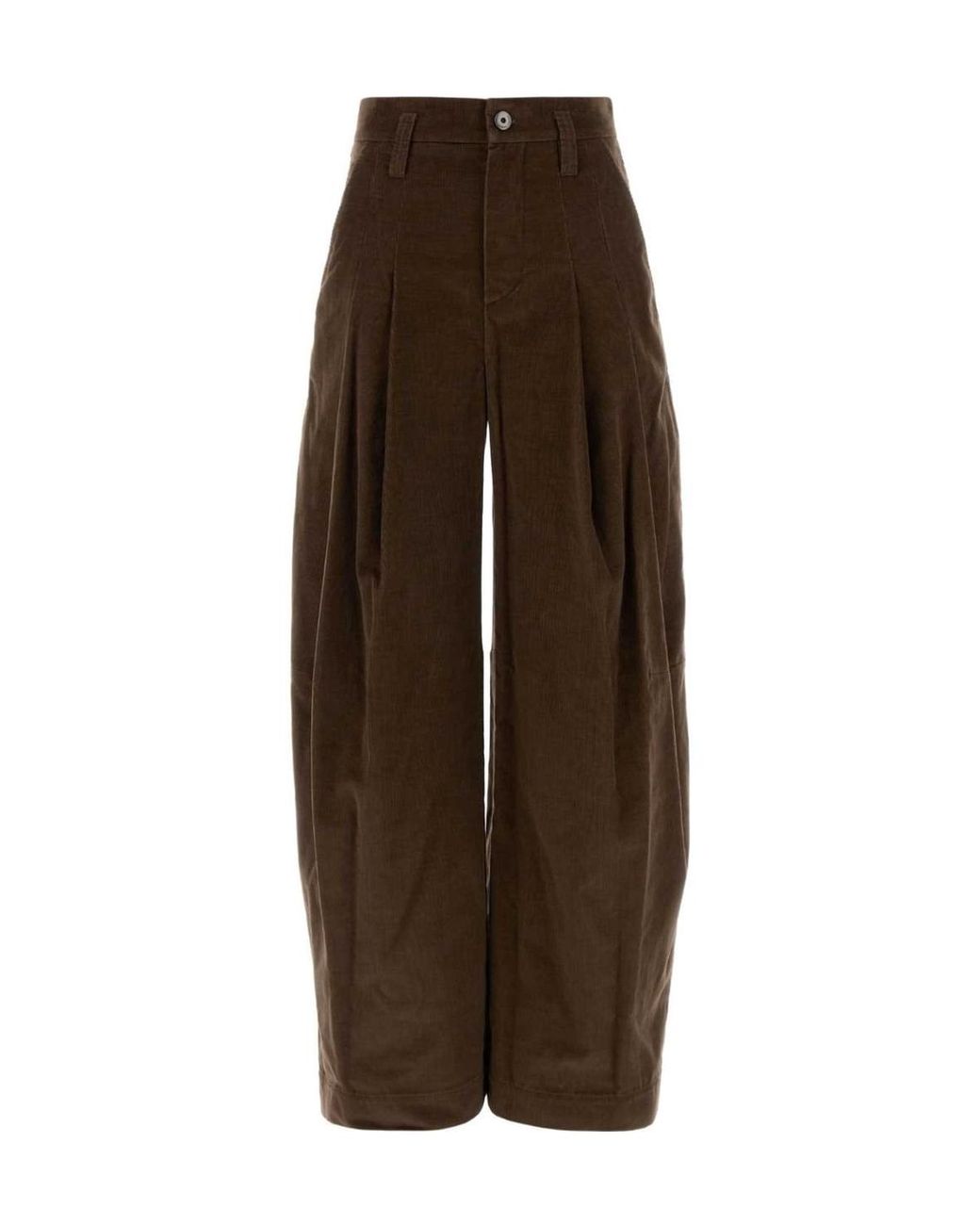 Brunello Cucinelli Brown Casual Trousers With Belt Loops