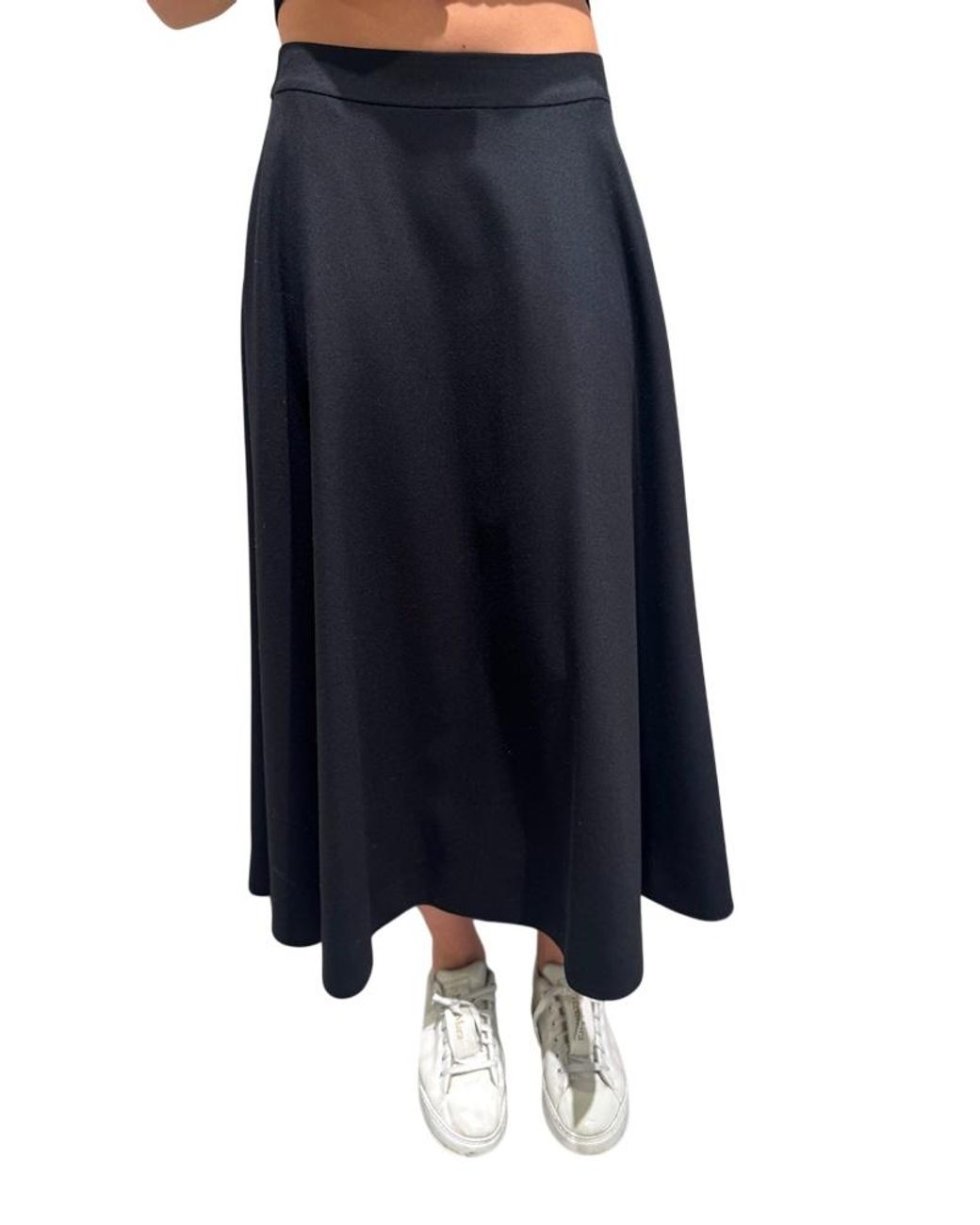 Max Mara Blue S Pleated Maxi Skirt