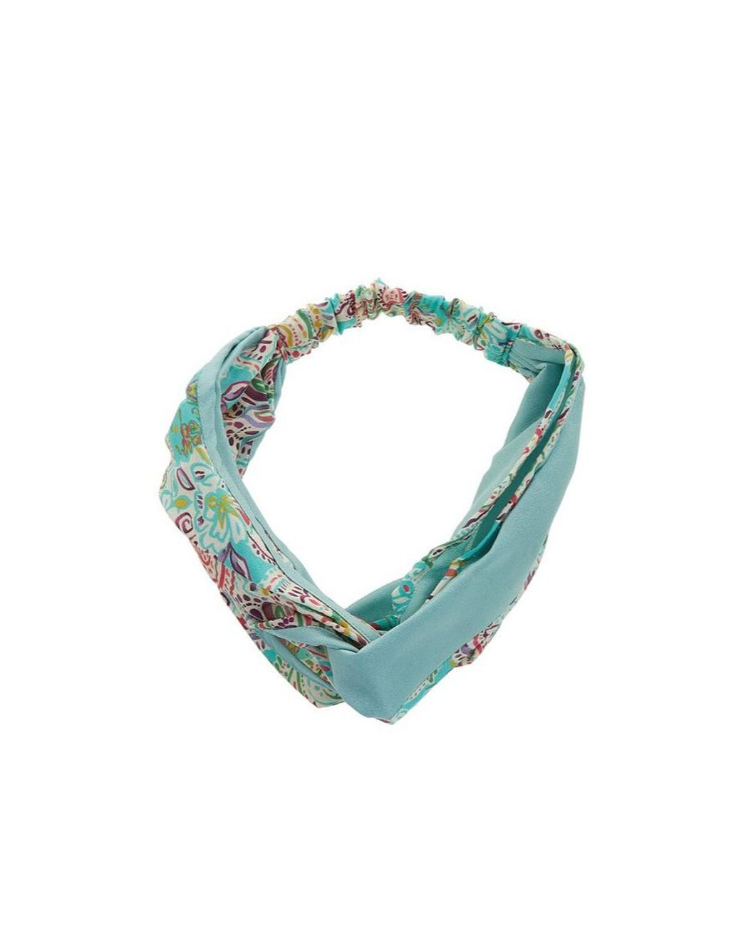 Etro Blue Pattern Hair Band