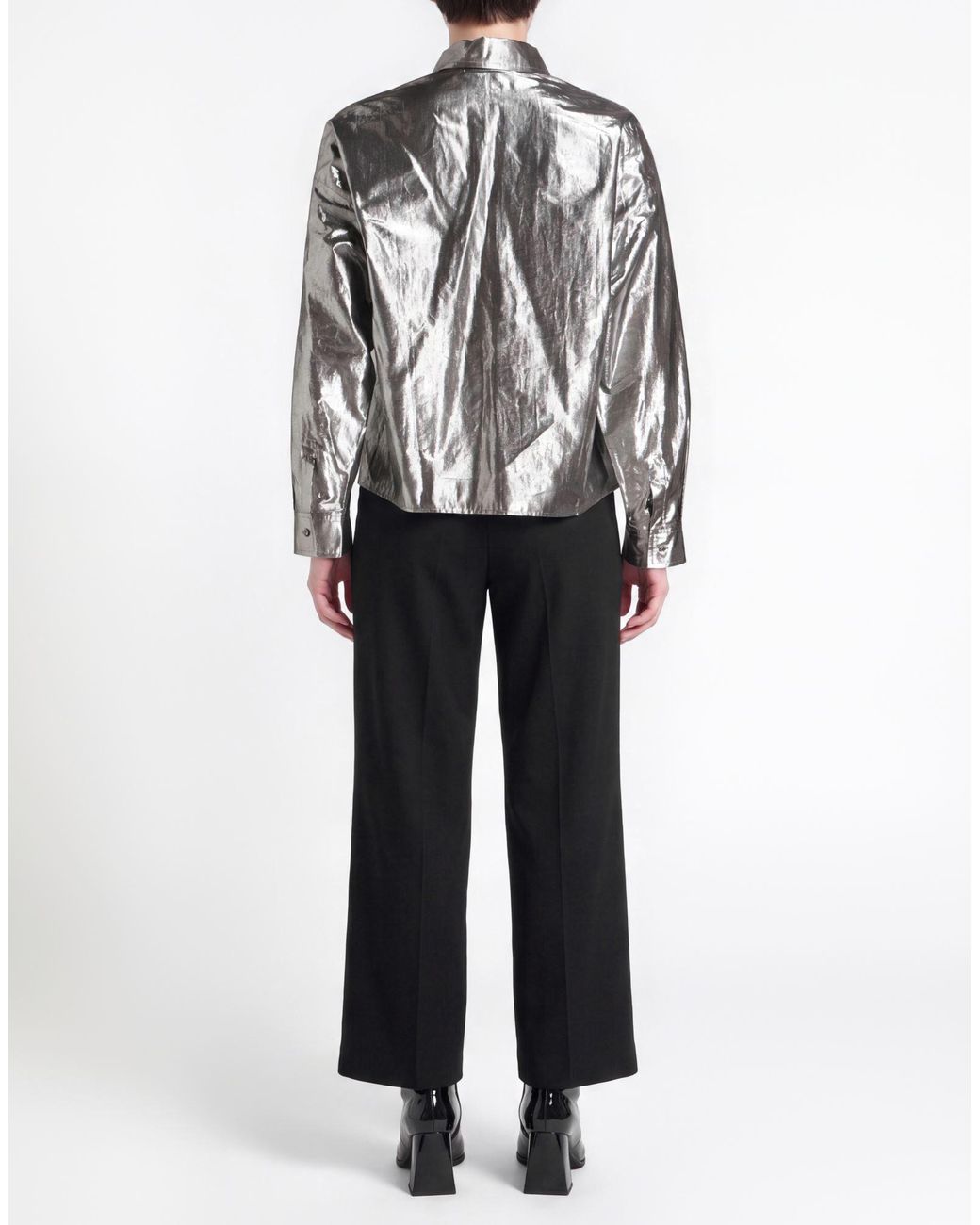 Weekend by Maxmara Black Solid Colour Shirts Blouses