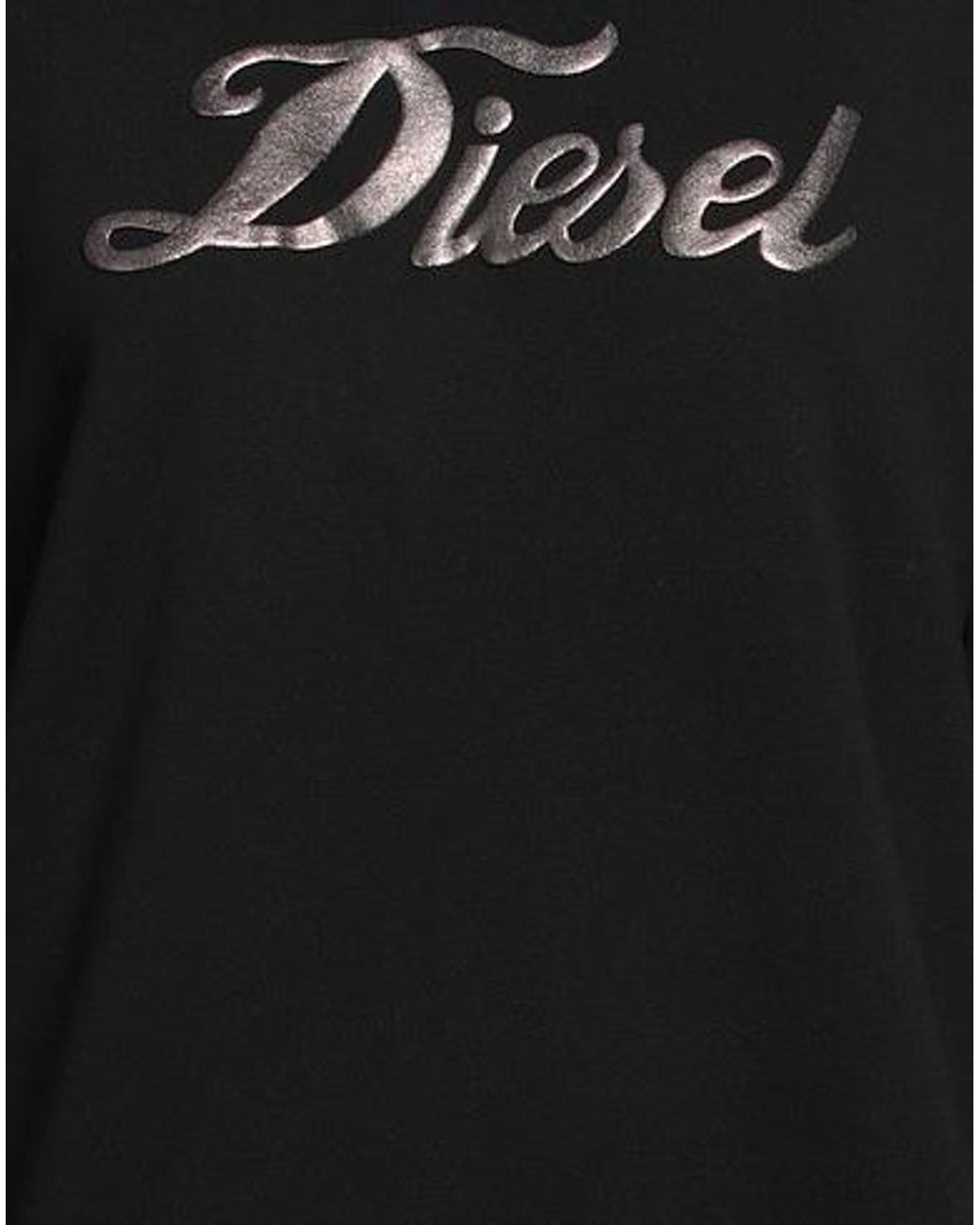 DIESEL Black Printed Long-Sleeved Sweatshirt