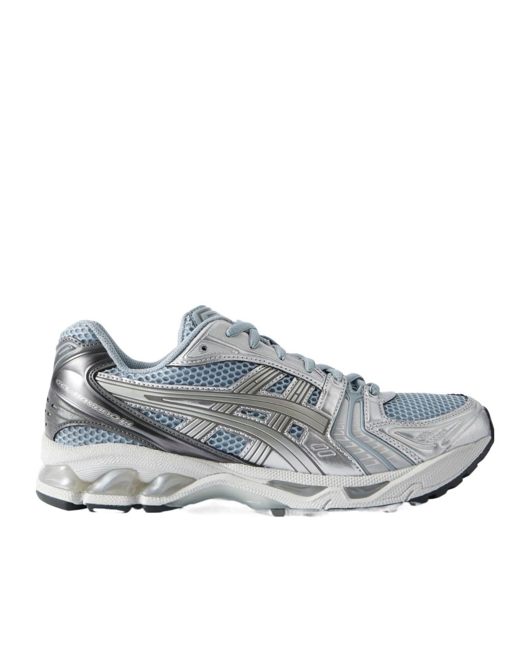 Asics Gray Rubber Trimmed Mesh Sneakers