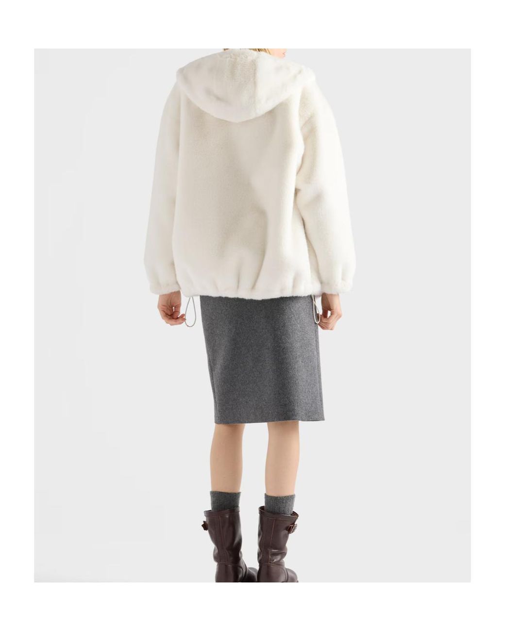 Prada White Reversible Aspen Jacket