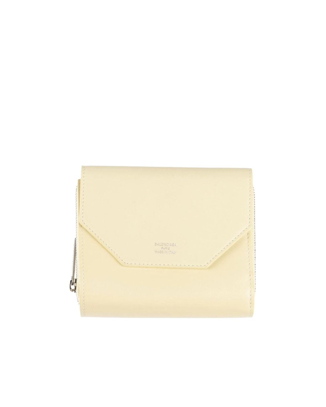 Balenciaga Natural Minimalist Leather Wallet