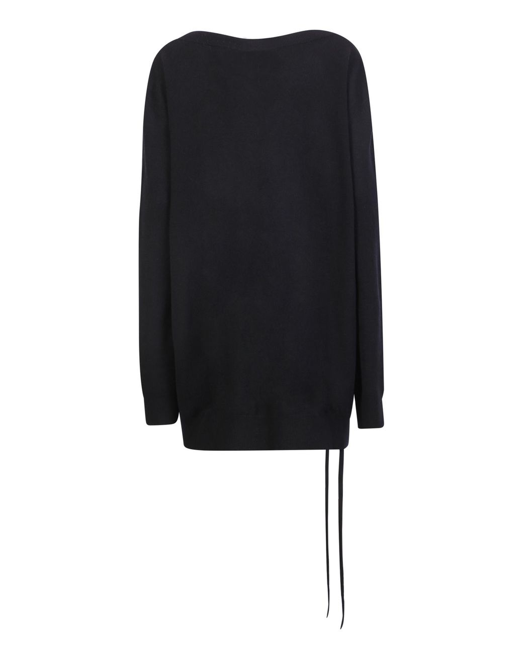 Ann Demeulemeester Black Round Neck Sweater
