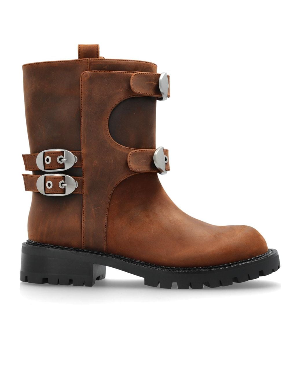 Marc Jacobs Brown The Kiki Moto Boots