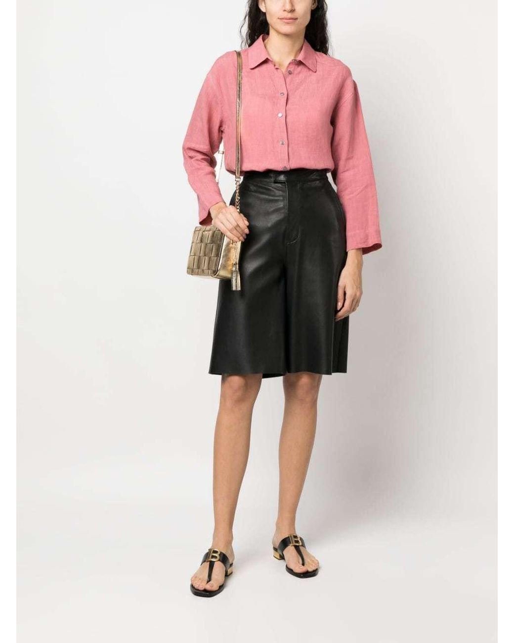 Max Mara Pink 'S Buttoned Long-Sleeved Shirt