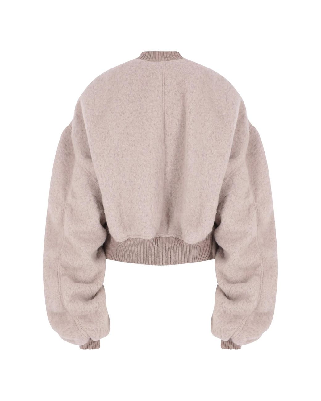 Rick Owens Natural 'secchia Cropped Flight' Bomber Jacket