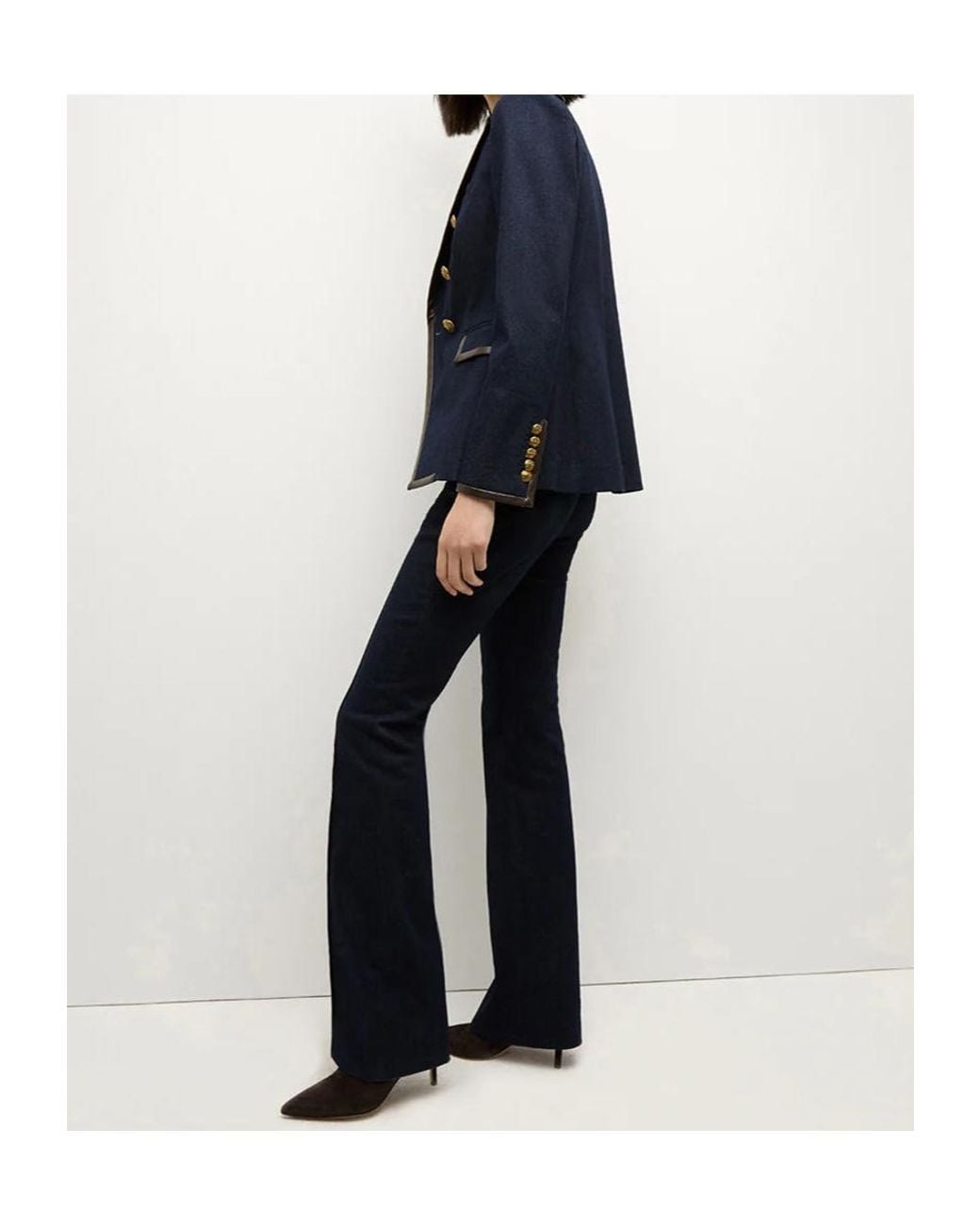 Veronica Beard Blue Long-Sleeved Suit Coat