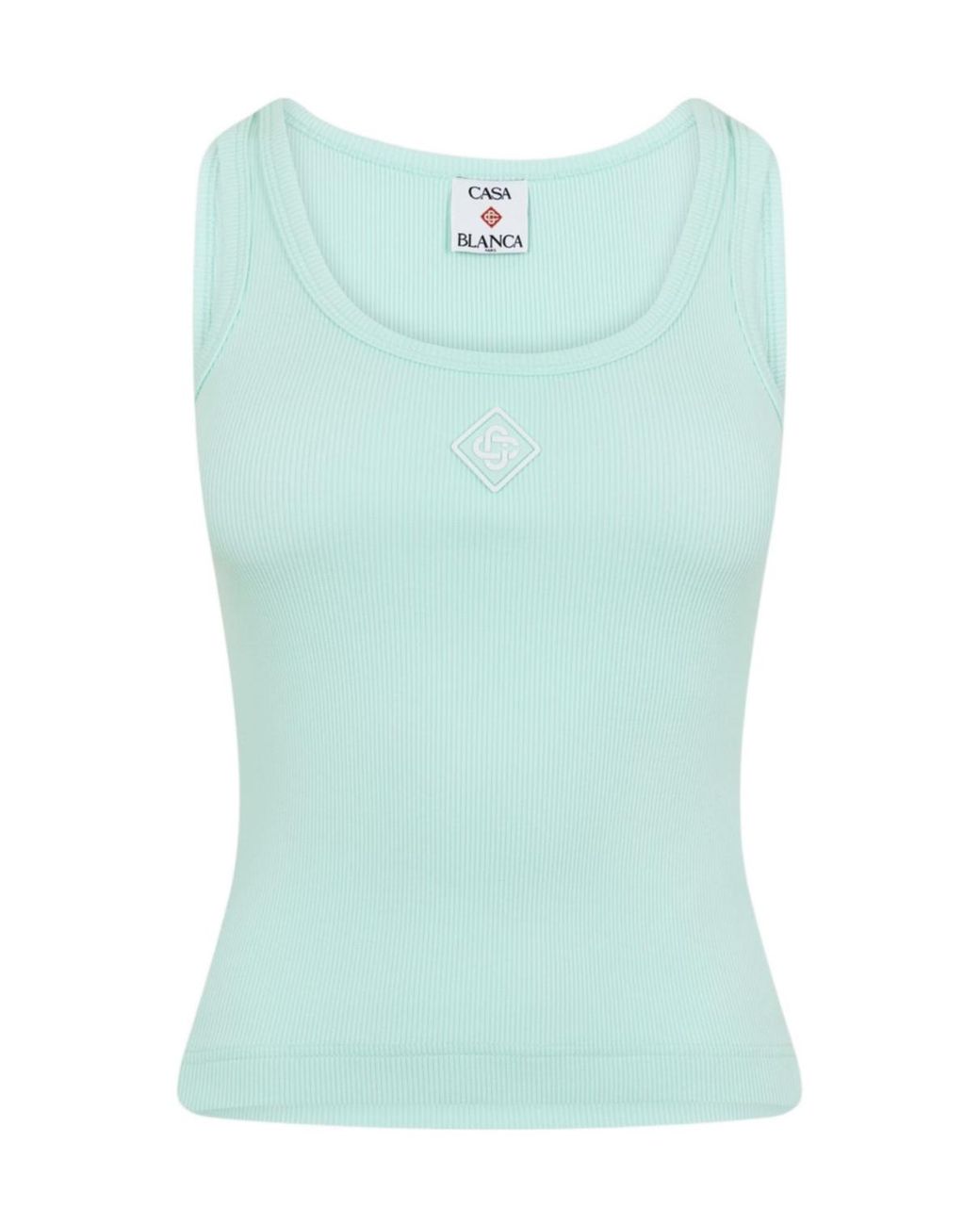 Casablanca Green Logo Patch Vest