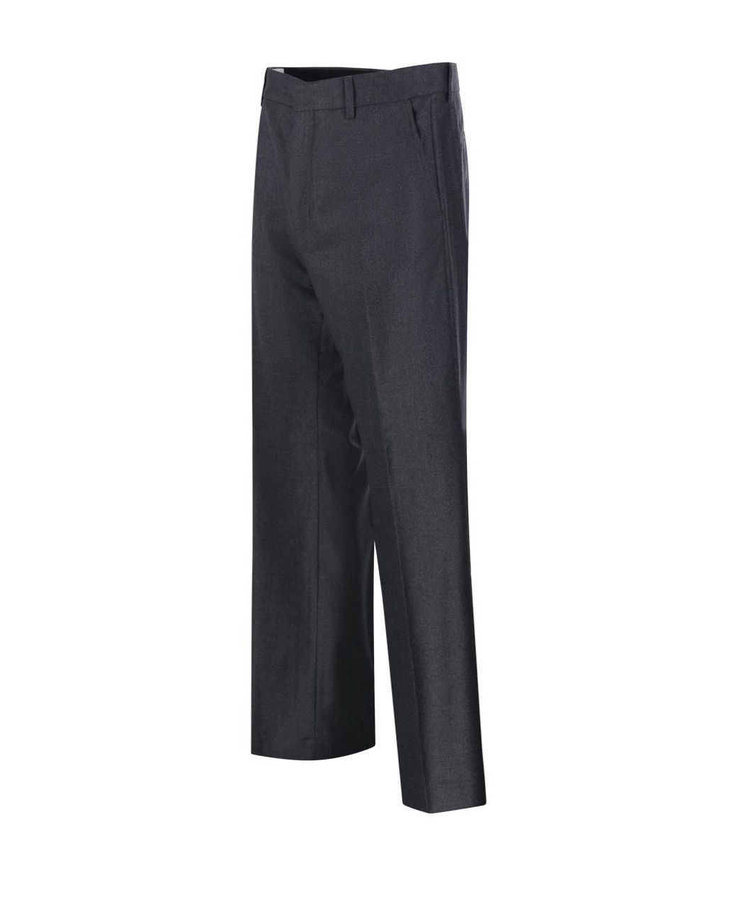 AMI Black Ami Paris Wool Classic Trousers for men